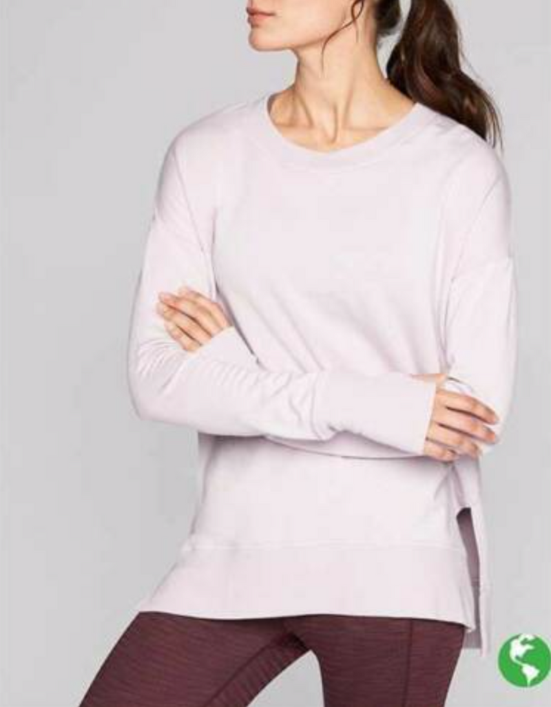 Athleta Lilac Soft Coaster Luxe Sweatshirt