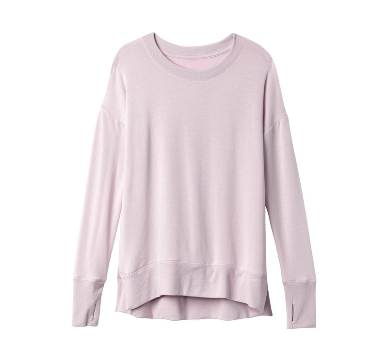 Athleta Lilac Soft Coaster Luxe Sweatshirt