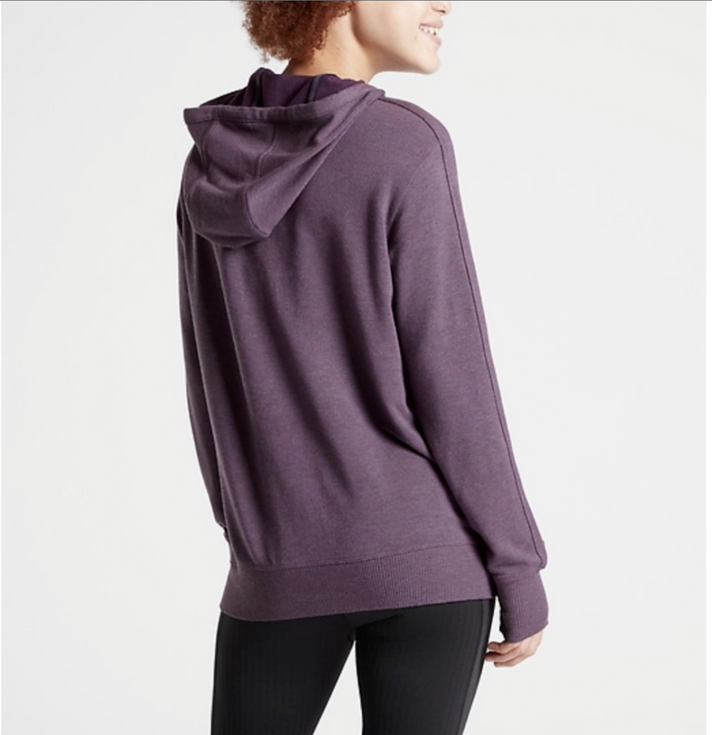 Athleta Girl Purple Long Sleeve All For One Soft Hoodie