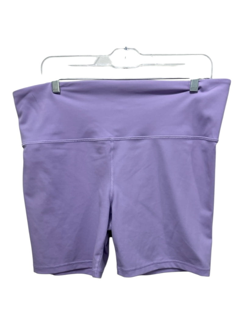 Athleta Size XL Purple Nylon Blend Biker Mid Rise Shorts