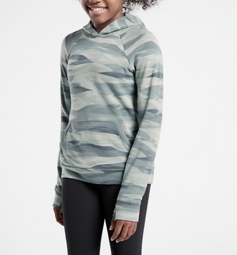 Athleta Girl Cascade Green In Your Element 2.0 Hoodie Sweatshirt