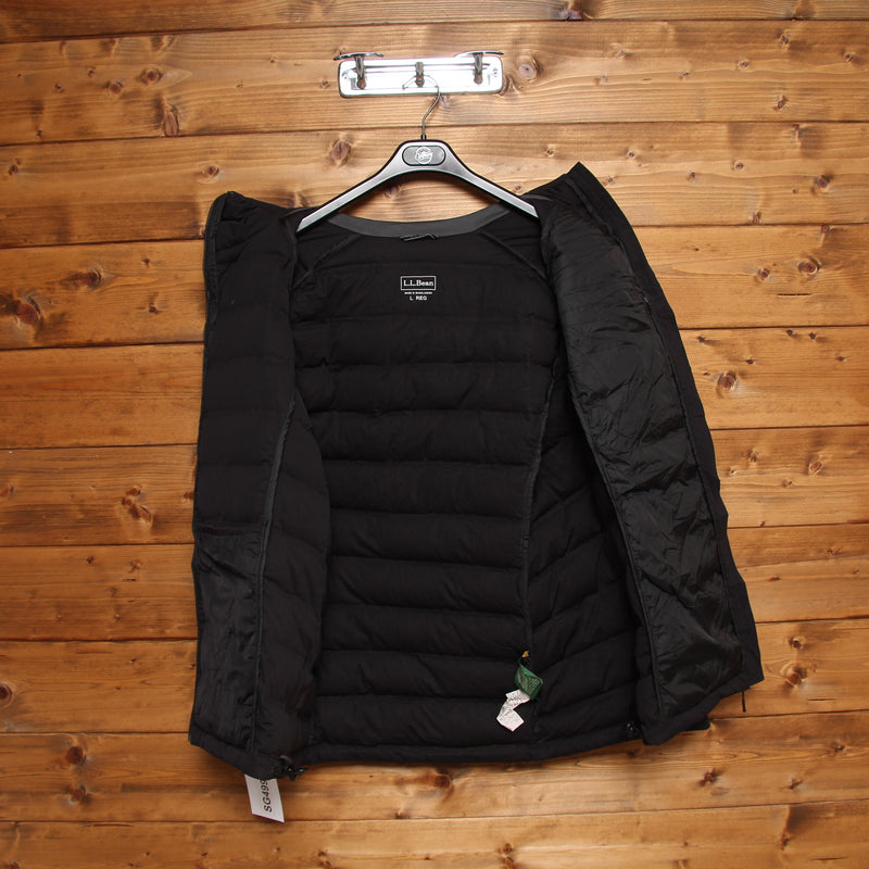 LL Bean Giacca Piumino Nero Taglia L Donna