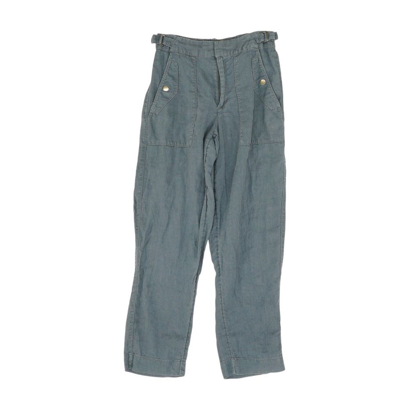 Blue Solid Active Pants