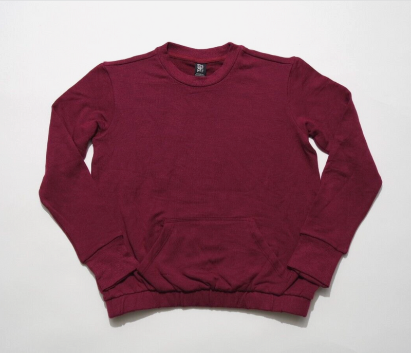 Athleta Girl Burgundy Sweatshirt Kangaroo Pocket