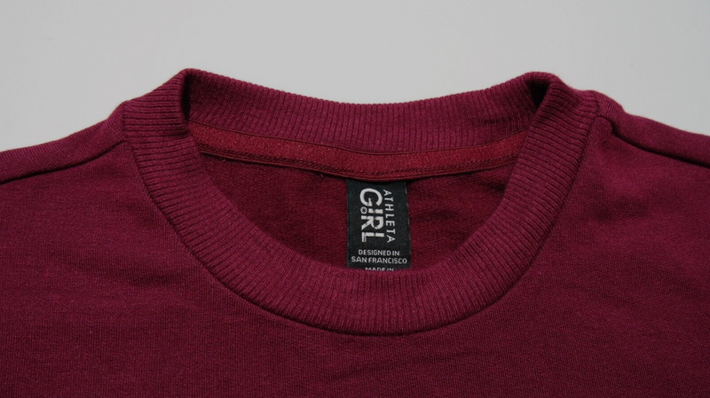 Athleta Girl Burgundy Sweatshirt Kangaroo Pocket