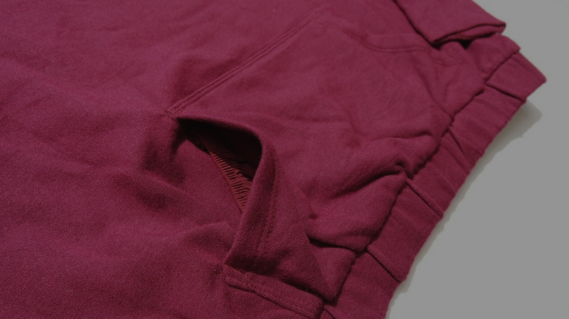 Athleta Girl Burgundy Sweatshirt Kangaroo Pocket