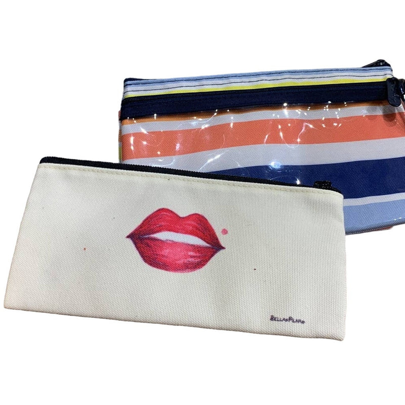 Athleta Shopping Tote Thirty One Clip Case Papyrus Cosmetic Bag Pouch Lot