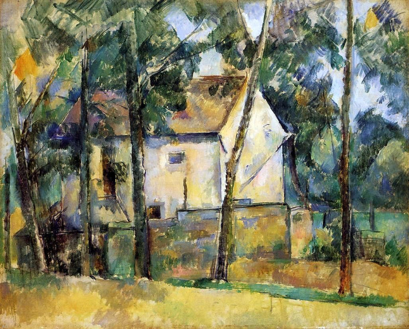 House and Trees by Paul Cezanne - Hand Painted Oil Painting