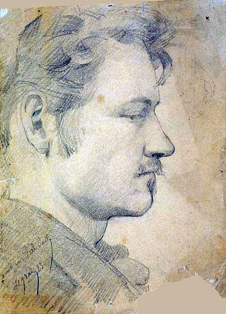 Portrait of Paul Peel by Paul Peel - Hand Painted Oil Painting