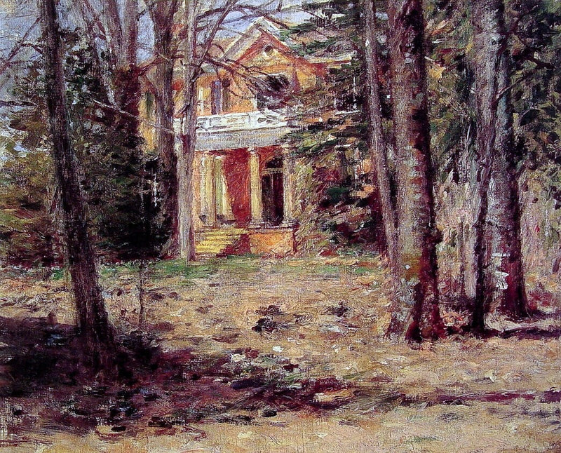House in Virginia by Theodore Robinson - Hand Painted Oil Painting