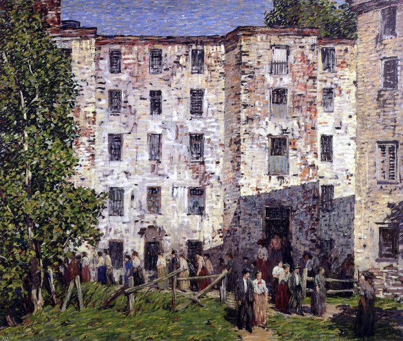 The Closing Hour by Robert Spencer - Hand Painted Oil Painting