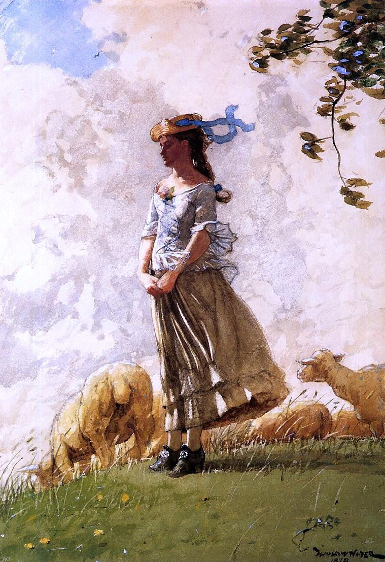Fresh Air by Winslow Homer - Hand Painted Oil Painting