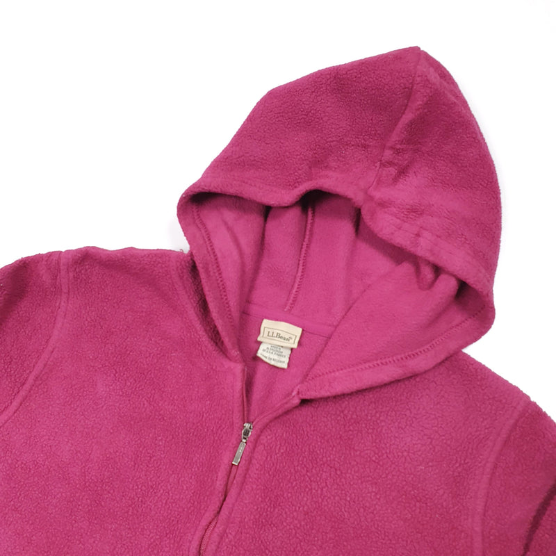 LL Bean Hooded full Zip womens Full Zip hooded fleece Fleece XS