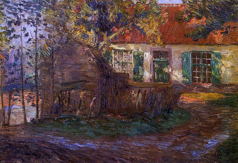 A Farm by Emile Claus - Hand Painted Oil Painting