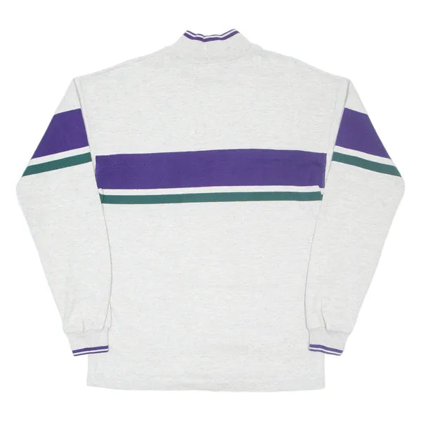 LL BEAN Mens Sweatshirt Grey High Neck M
