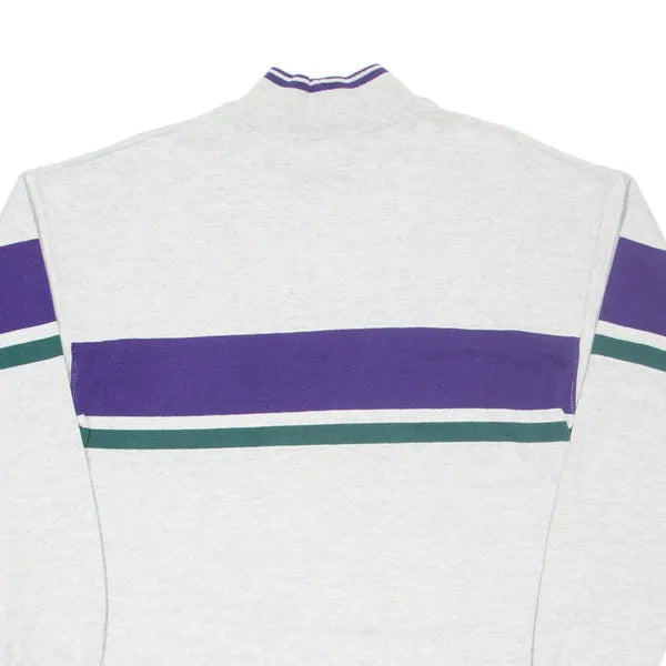 LL BEAN Mens Sweatshirt Grey High Neck M
