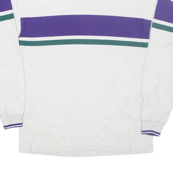 LL BEAN Mens Sweatshirt Grey High Neck M