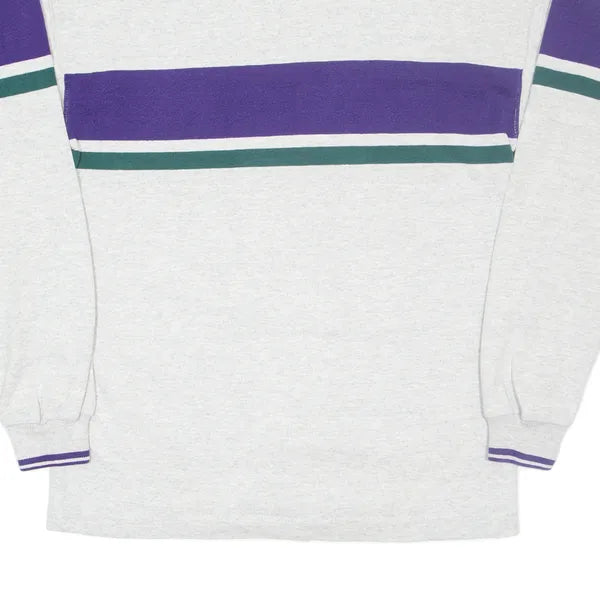 LL BEAN Mens Sweatshirt Grey High Neck M