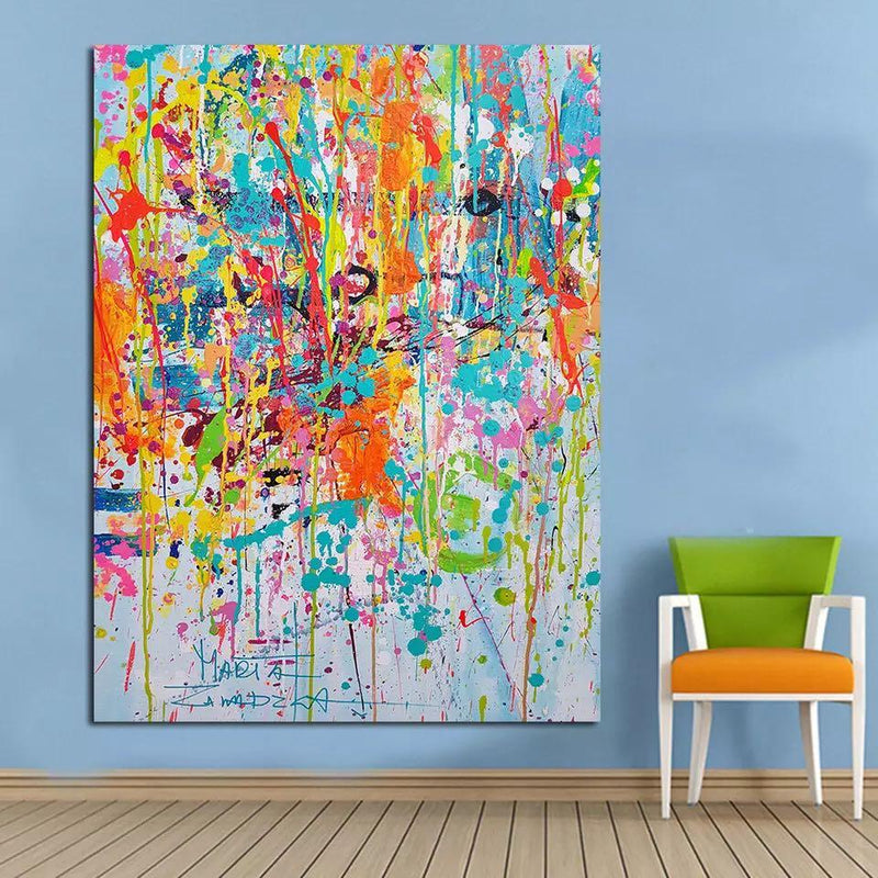 Colorful Abstract Oil Painting Modern canvas painting (hand painted)