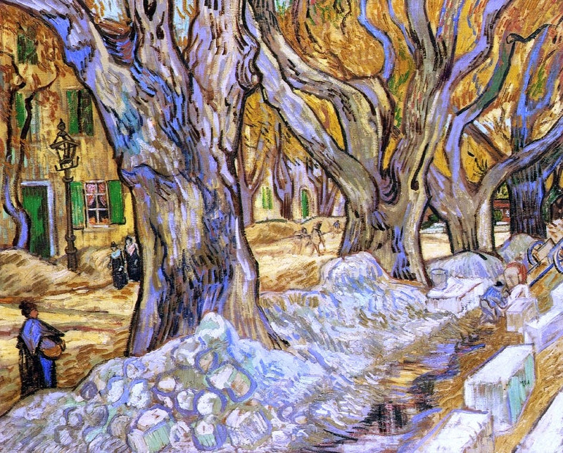 Large Plane Trees by Vincent Van Gogh - Hand Painted Oil Painting