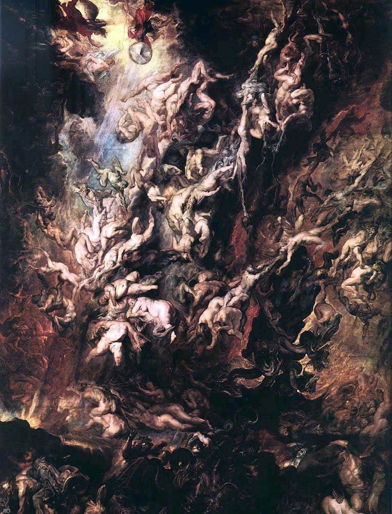 The Fall of the Damned by Peter Paul Rubens - Hand Painted Oil Painting