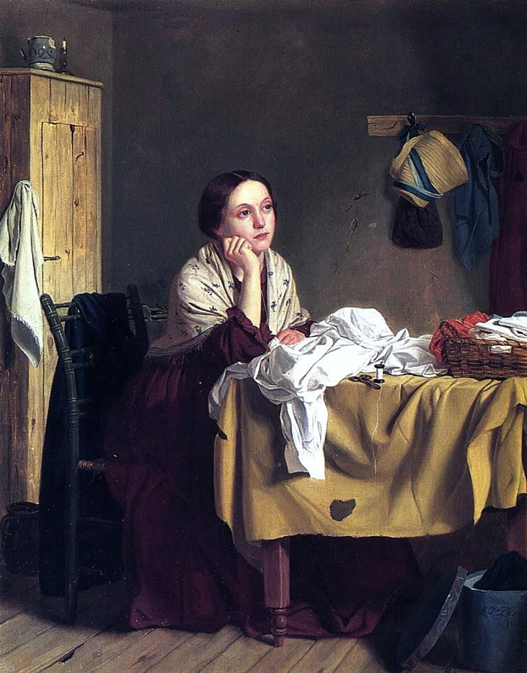 The Song of the Shirt by John Thomas Peele - Hand Painted Oil Painting