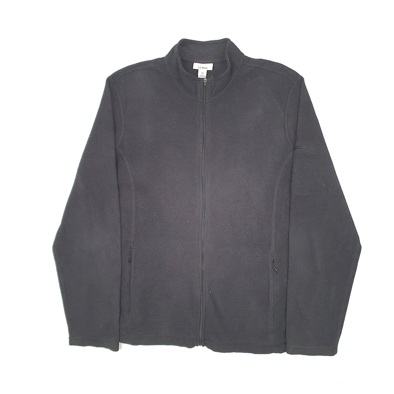 LL Bean Full Zip Polyester Fleece Sweatshirt Jumper 1X