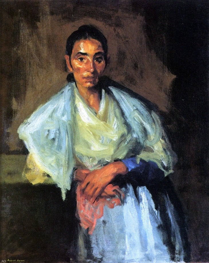 Gypsy by Robert Henri - Hand Painted Oil Painting