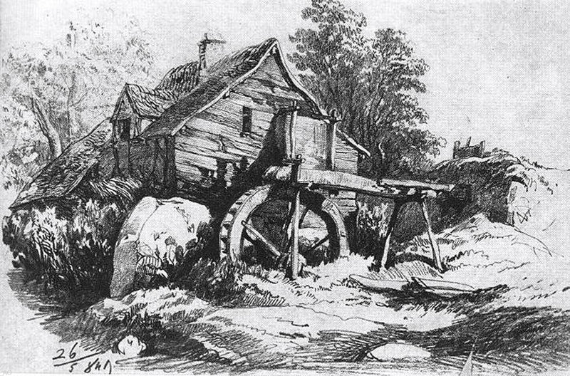 Mill by Sandor Brodszky - Hand Painted Oil Painting