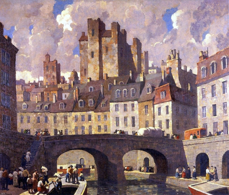 The Old City by Robert Spencer - Hand Painted Oil Painting