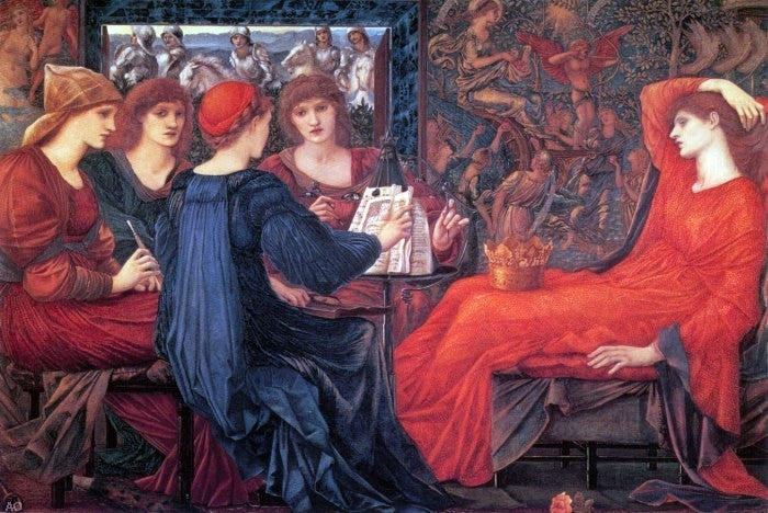 Laus Veneris by Sir Edward Burne-Jones - Hand Painted Oil Painting