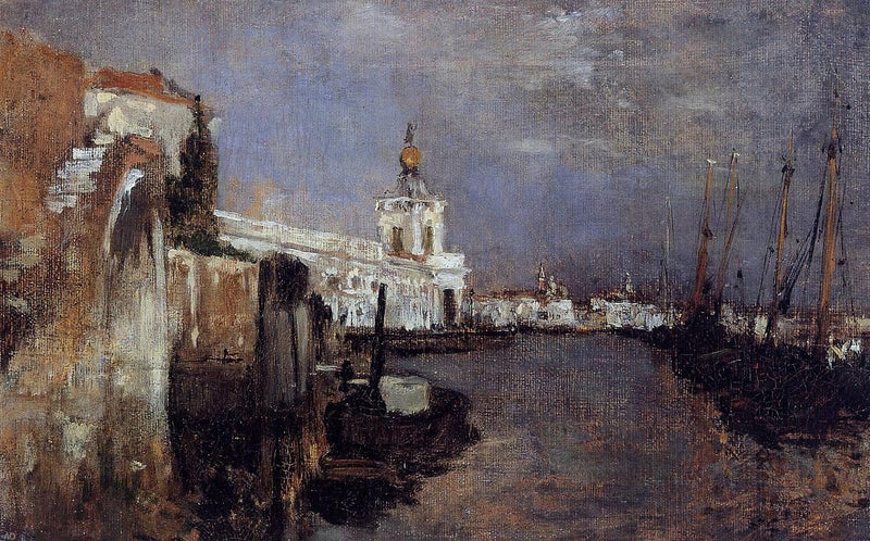 Canal, Venice by John Twachtman - Hand Painted Oil Painting