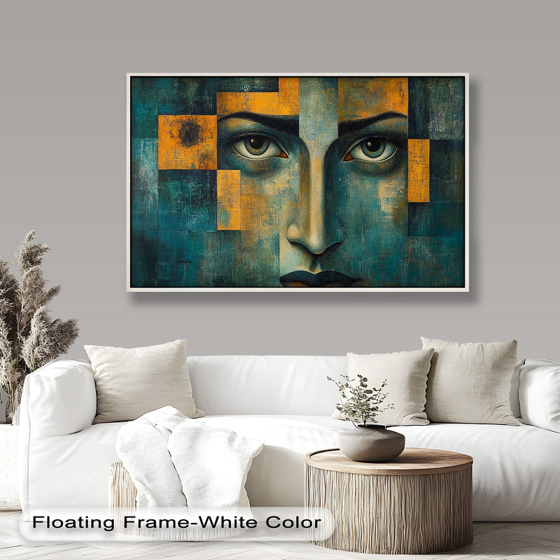 Gaze Abstract –  Modern Face Oil Painting