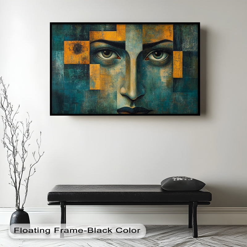 Gaze Abstract –  Modern Face Oil Painting