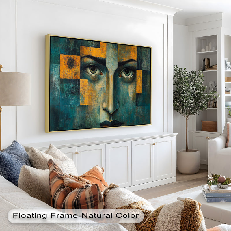 Gaze Abstract –  Modern Face Oil Painting