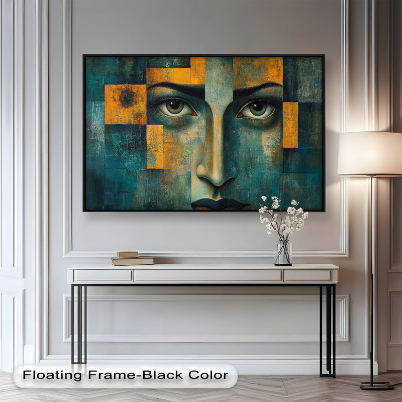 Gaze Abstract –  Modern Face Oil Painting