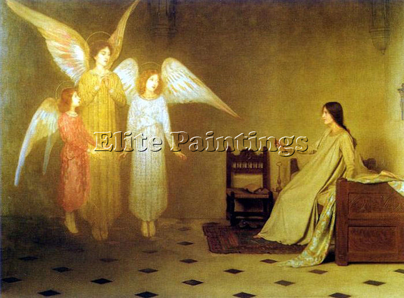 THOMAS COOPER GOTCH THE AWAKENING ARTIST PAINTING REPRODUCTION HANDMADE OIL DECO