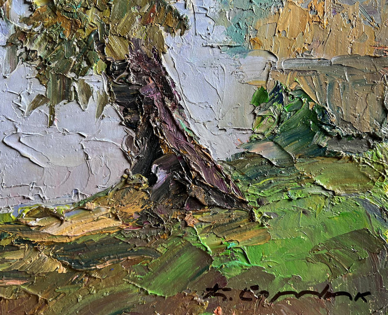 Oil painting Boats on the shore Boris Serdyuk