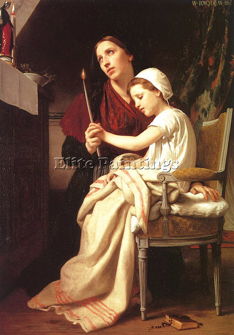 WILLIAM-ADOLPHE BOUGUEREAU BOUG25 ARTIST PAINTING REPRODUCTION HANDMADE OIL DECO