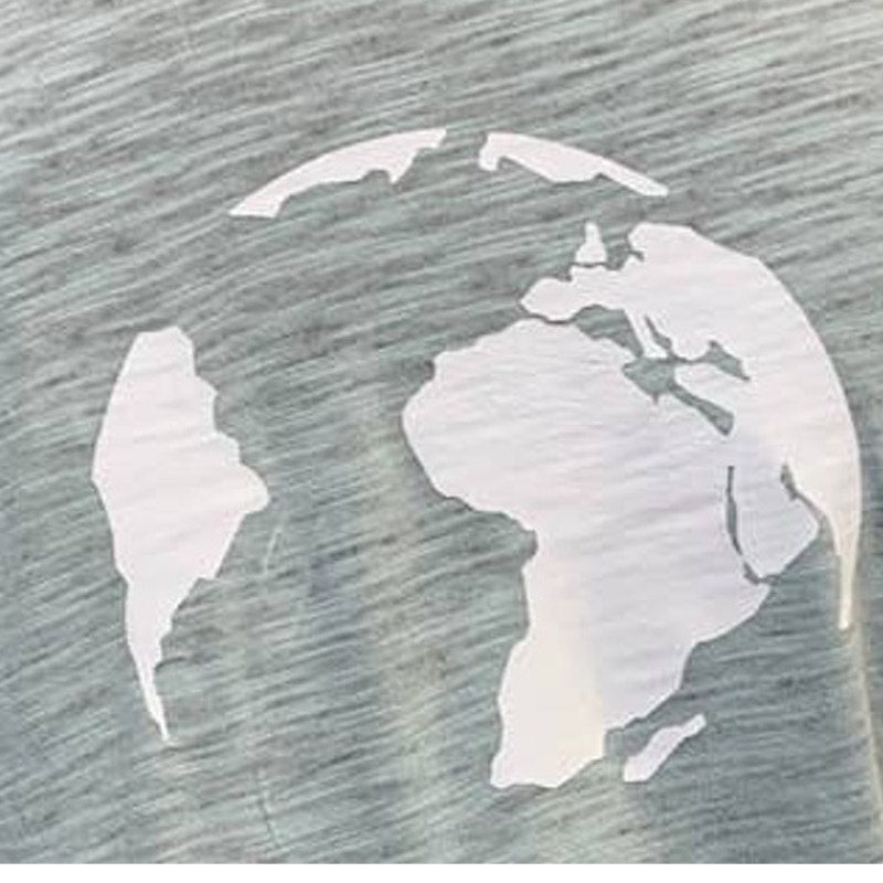 Hand Printed Upcycled Medium Saving the Planet is My Superpower Short Sleeve Tee