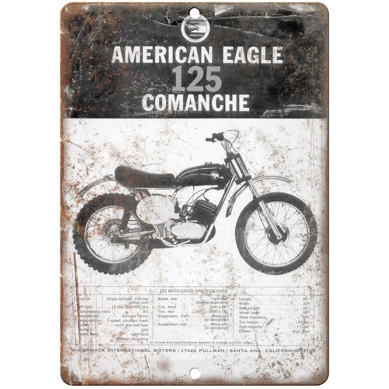 American Eagle Comanche Dirt Bike Vintage Ad 10
