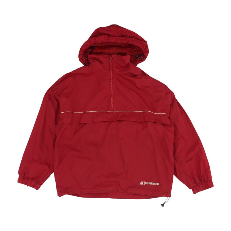 Vintage Red Solid 1/4 Zip Pullover
