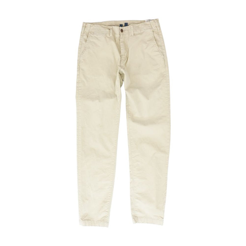 Tan Solid Chino Pants