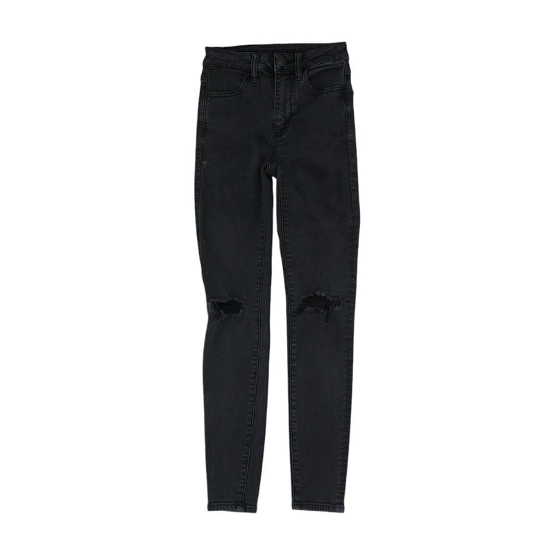 Black Solid Jeans