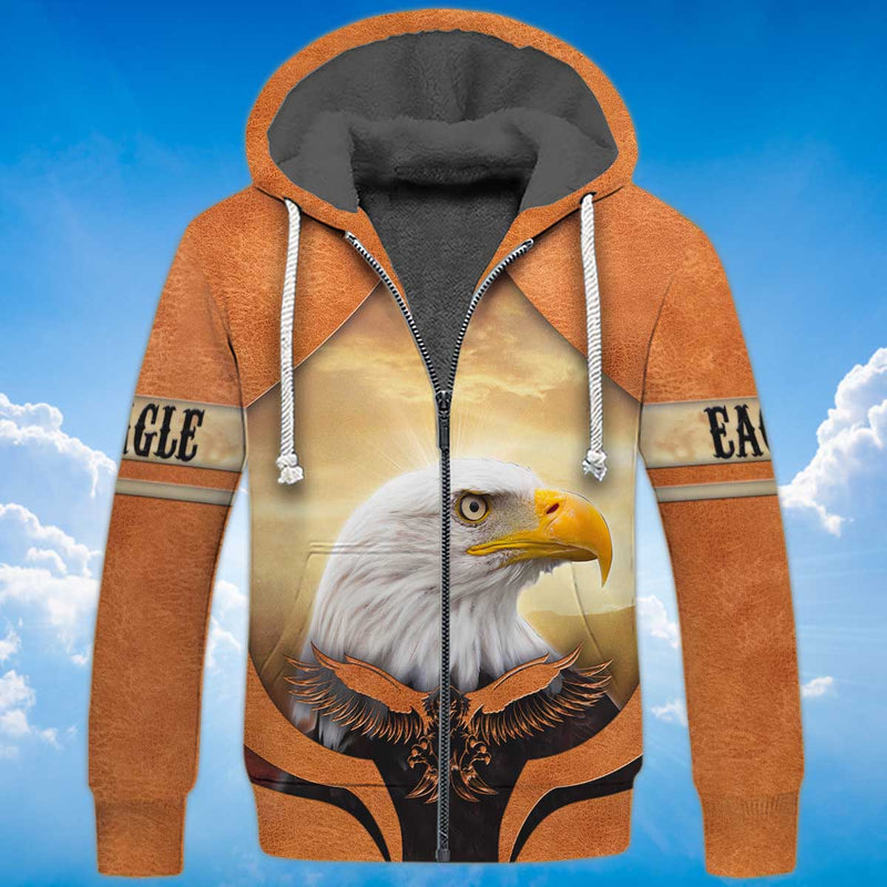 American Eagle Fleece Zipper, Eagle Lover Fleece Zipper LT10