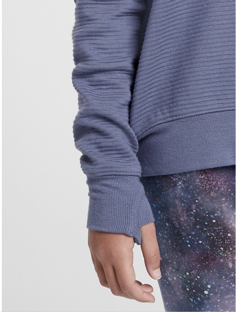Athleta Girl Crunch Time Stormy Sky Crewneck Sweatshirt