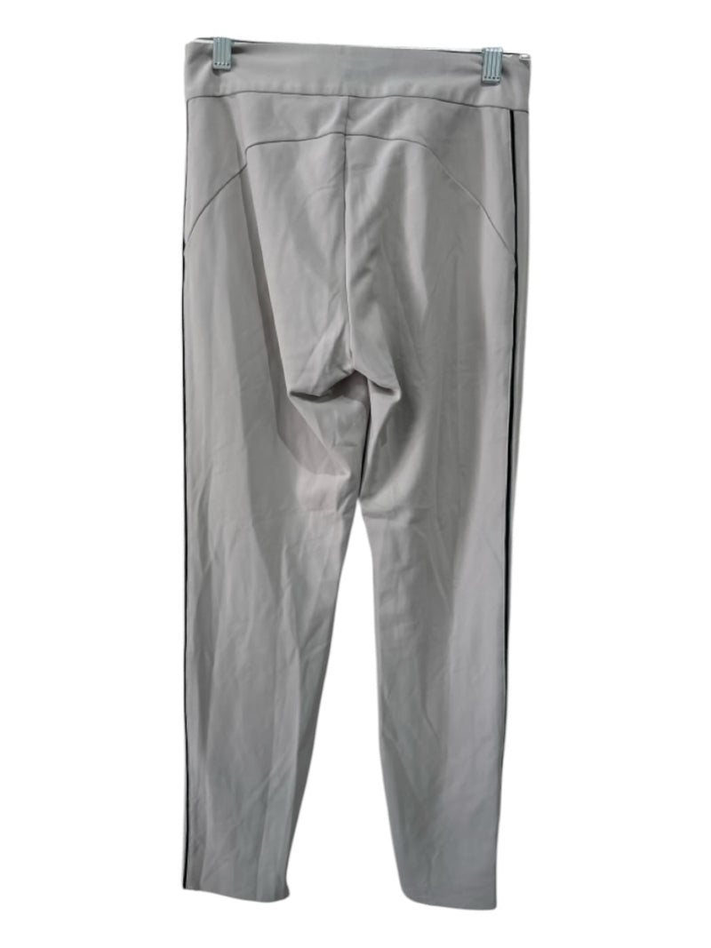 Athleta Size 2 Light Gray Nylon Blend Low Rise hook & zip Stripe Skinny Pants