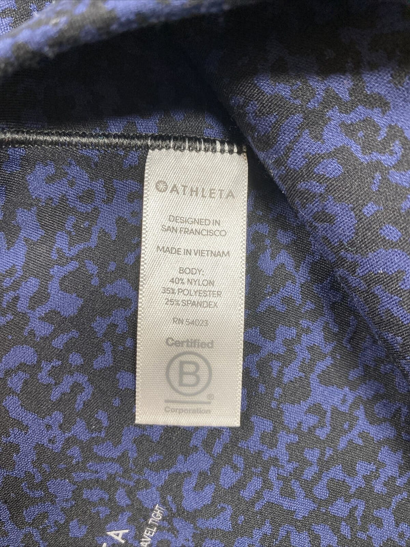 Athleta Women's Blue Salutations Athletic Leggings W/ Pockets - S