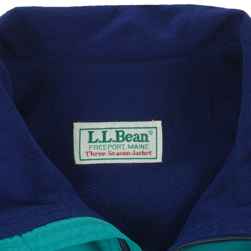 LL Bean - Green Three Season Jacket 1990s X-Large