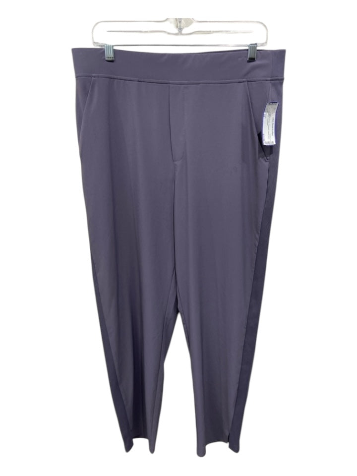 Athleta Size 14 Grayish Purple Polyester Elastic Waist Jogger Pants